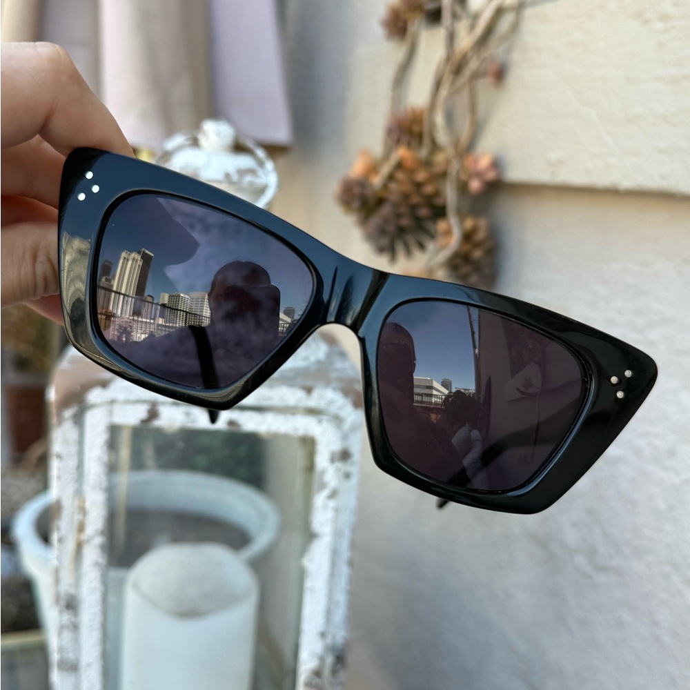 Celine Black Cat-Eye Sunglasses